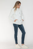 Pocketed Zip Up Faux Leather Jacket