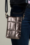 Insulated Metallic Bubble Crossbody Bag • More Colors