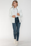 Pocketed Zip Up Faux Leather Jacket