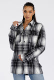 Boyfriend Oversized Soft Flannel Shacket • More Colors