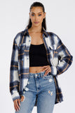 Boyfriend Brushed Flannel Shacket • More Colors