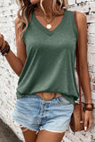 V-Neck Wide Strap Tank • More Colors
