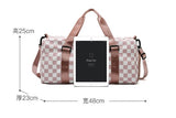 Checker Weekend Travel Luggage Tote Bag Check • More Colors