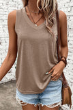 V-Neck Wide Strap Tank • More Colors