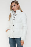 Pocketed Zip Up Faux Leather Jacket