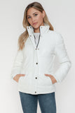 Pocketed Zip Up Faux Leather Jacket