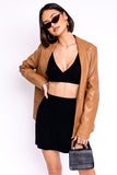 Vegan Leather Blazer • More Colors