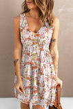 Printed Button Down Sleeveless Dress • More Colors