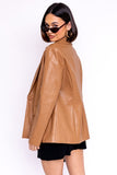 Vegan Leather Blazer • More Colors