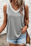 V-Neck Wide Strap Tank • More Colors