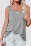 Curved Hem Square Neck Tank • More Colors