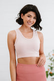 Simplest of Things Cropped Tank in Pastel Pink