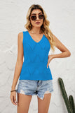 Openwork V-Neck Knit Top • More Colors