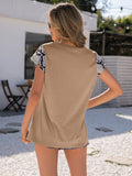 Animal Print Round Neck Short Sleeve Tee • More Colors