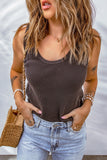 Waffle-Knit Scoop Neck Tank Top • More Colors