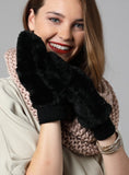 Pop-Top Furry Mittens