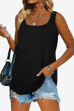 Curved Hem Square Neck Tank • More Colors