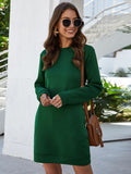 Round Neck Long Sleeve Tunic/Dress with Pockets • More Colors