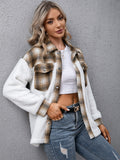 Plaid Collared Neck Button Down Jacket • More Colors