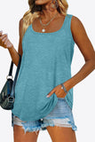 Curved Hem Square Neck Tank • More Colors