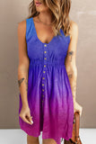 Printed Button Down Sleeveless Dress • More Colors