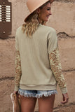 Dropped Shoulder Openwork Round Neck Sweatshirt • More Colors