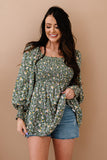 Flora and Fauna Smocked Blouse