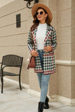 Printed Open Front Lapel Collar Cardigan with Pockets • More Colors