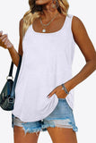 Curved Hem Square Neck Tank • More Colors