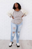 Bestie Leopard Baseball Tee