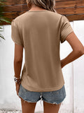 Strappy V-Neck Petal Sleeve Top • More Colors