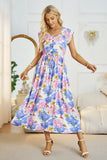 Floral V-Neck A-Line Midi Dress • More Colors