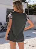 Animal Print Round Neck Short Sleeve Tee • More Colors