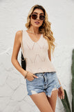 Openwork V-Neck Knit Top • More Colors