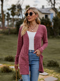 Ribbed Button-up Cardigan with Pockets • More Colors