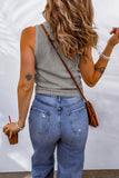 Waffle-Knit Scoop Neck Tank Top • More Colors