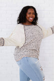Bestie Leopard Baseball Tee