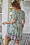 Tie Neck Short Sleeve Dress • More Colors