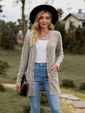 Ribbed Button-up Cardigan with Pockets • More Colors