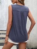 Lace Contrast Scoop Neck Tank • More Colors