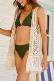 Spliced Sleeveless Vest/ Cover Up
