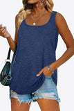 Curved Hem Square Neck Tank • More Colors
