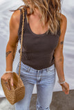Waffle-Knit Scoop Neck Tank Top • More Colors