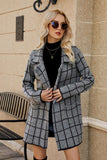 Printed Open Front Lapel Collar Cardigan with Pockets • More Colors