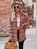 Plaid Dropped Shoulder Longline Shirt • More Colors
