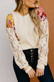 Brigette Floral/Lace Sweater