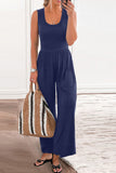 Scoop Neck Wide Strap Jumpsuit • More Colors