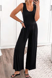 Scoop Neck Wide Strap Jumpsuit • More Colors