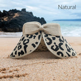 Messy Bun Bow Roll Up Sun Visor Hat • More Colors