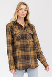 BOYFRIEND Fit Checker Plaid Flannel Long Sleeve • More Colors
